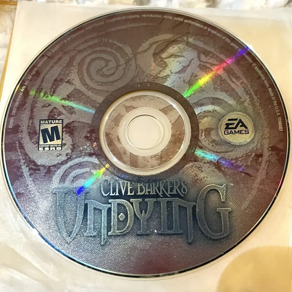 Clive Barkers Undying PC Game Horror Supernatural Windows CD ROM Disc Only 2001